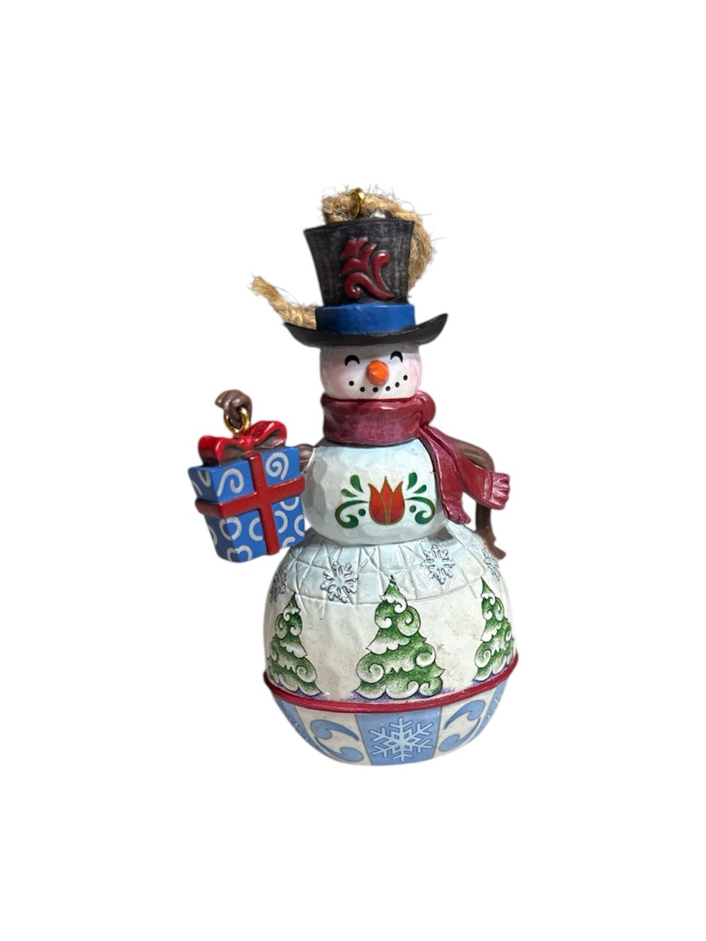 Jim Shore Snowman with Tree Ornament